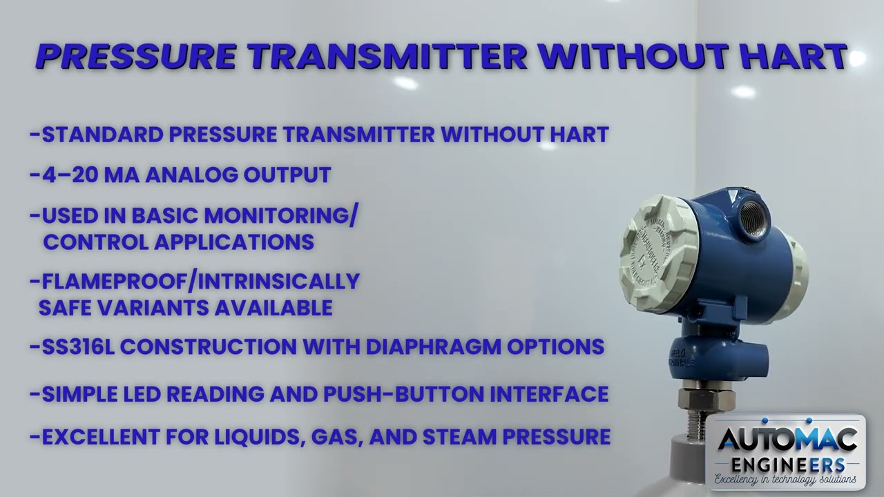 Pressure Transmitter Without HART
