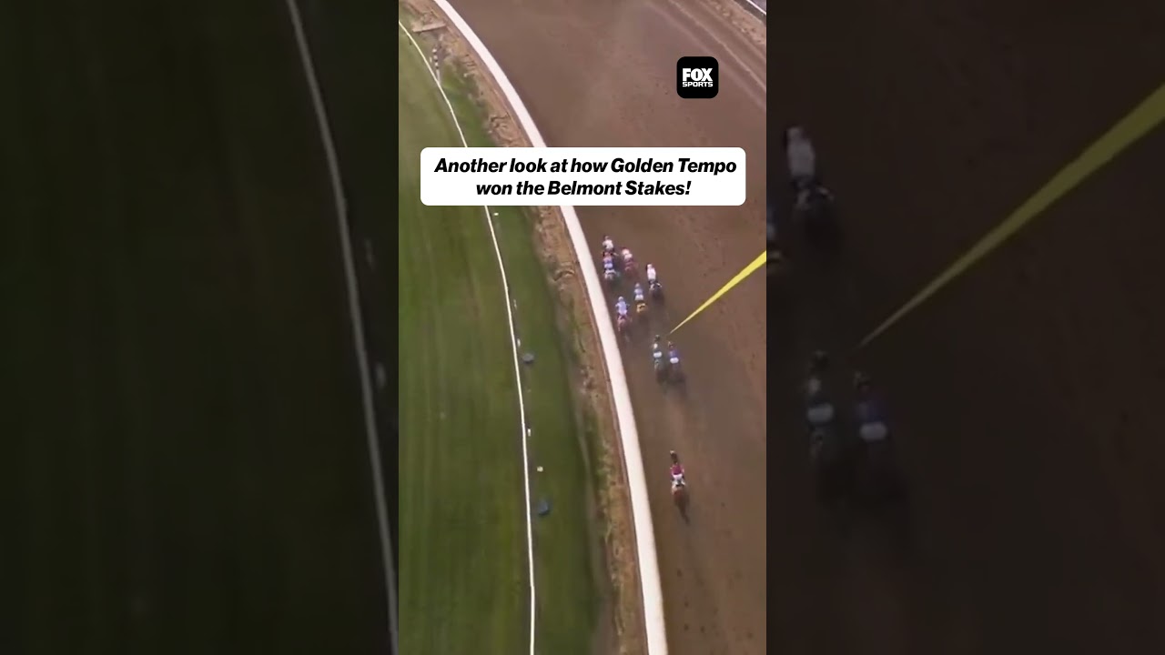 A look at Golden Tempo's Belmont Stakes victory!