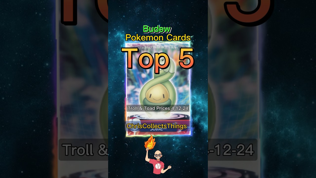 Top 5 BUDEW Pok&eacute;mon Cards 🌱👀 #top5 #pokemontcg #carddass
