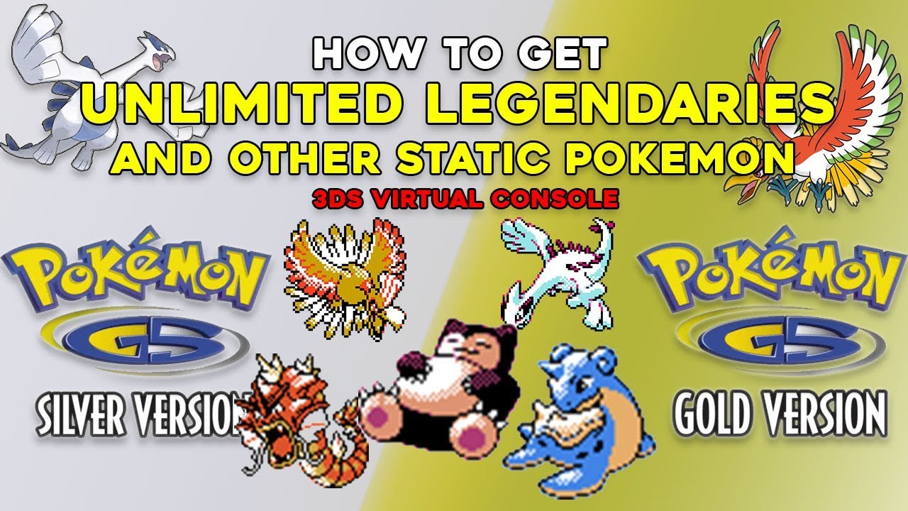 Pokemon Gold and Silver 3DS (VC): How to Get Unlimited Legendaries and Interactable Pokemon!