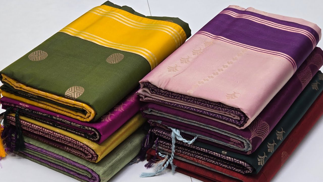 Double Border Semi Soft Silk Sarees || Budget Friendly || Dupion Semi Silk || Door Delivery Availab