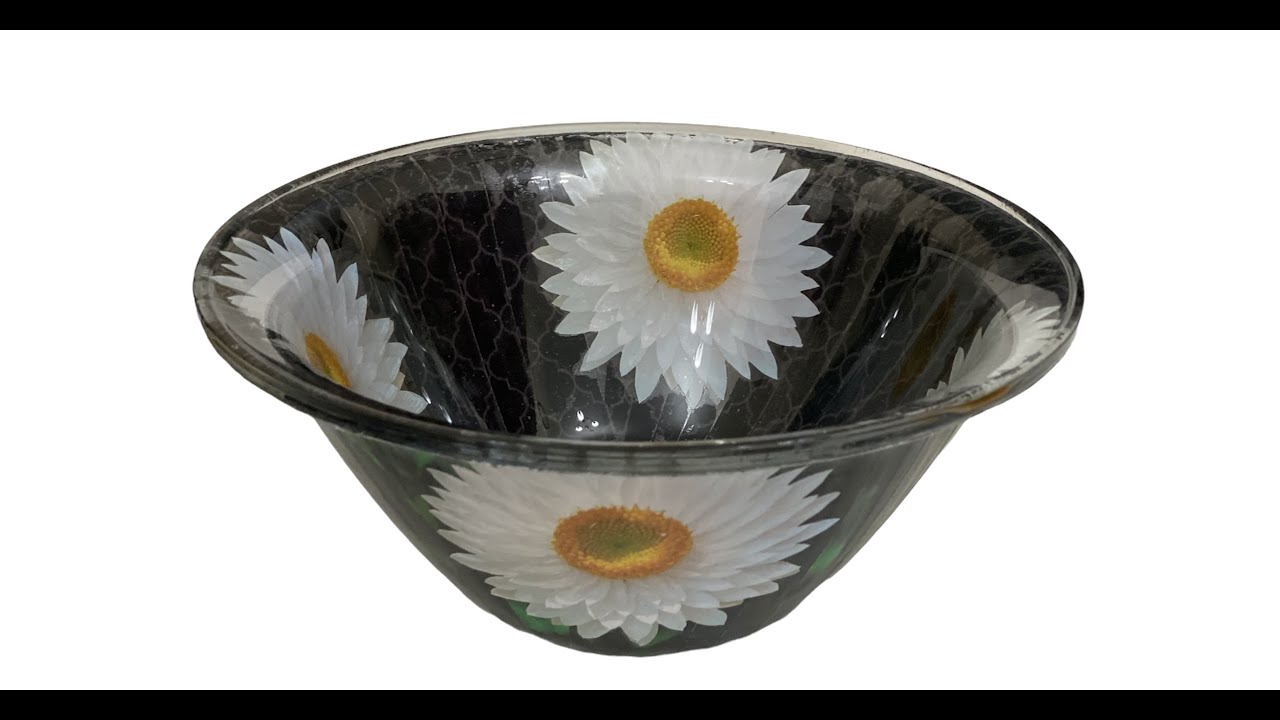 Decoupage | Decoupage on glass | Decoupage for beginners-reverse decoupage.