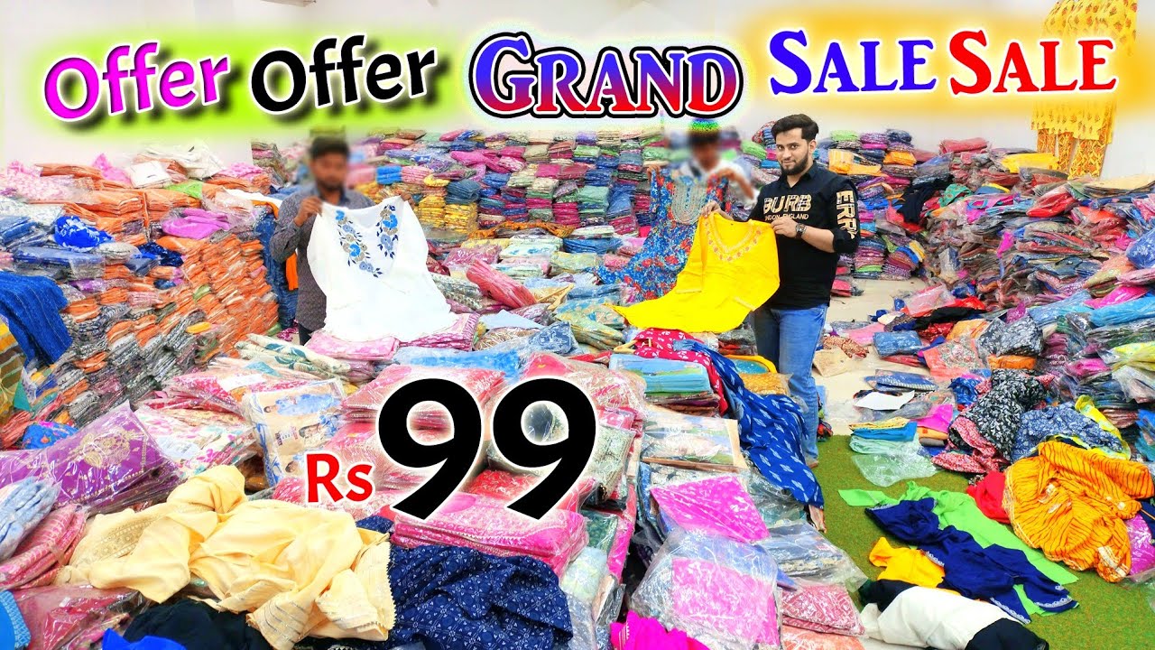 Offer offer Grand Sale Sale Dhamaka Only 99.Rs Hyderabad Wholesale || Khadija Collection ||