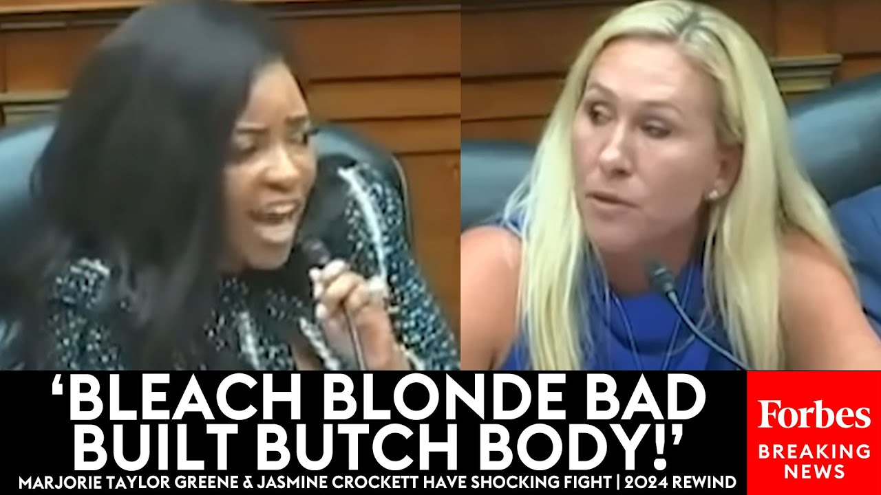 SHOCK 2024 MOMENT: All Hell Breaks Loose When Marjorie Taylor Greene, Jasmine Crockett Trade Insults