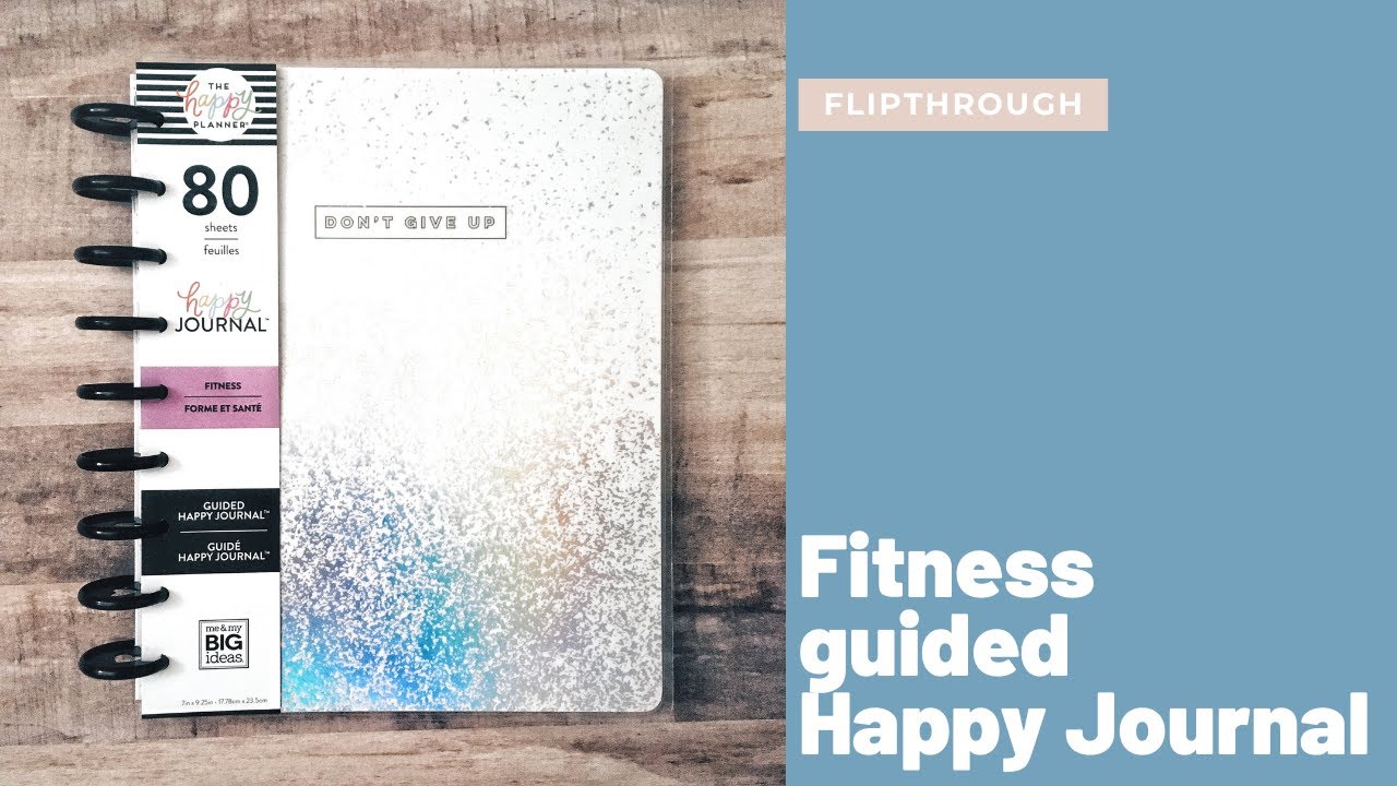 Flipthrough | Fitness guided journal | Happy Planner