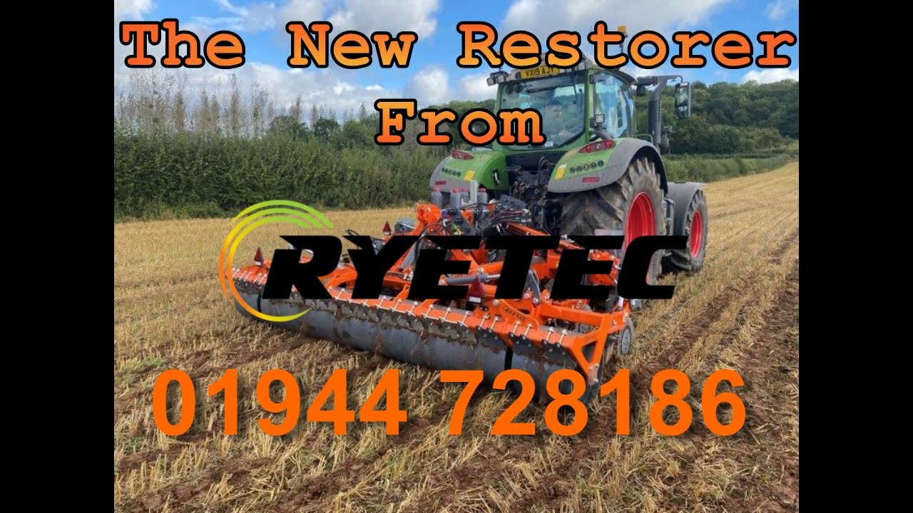 Ryetec Restorer ALD low disturbance subsoiler on JCB Fastrac