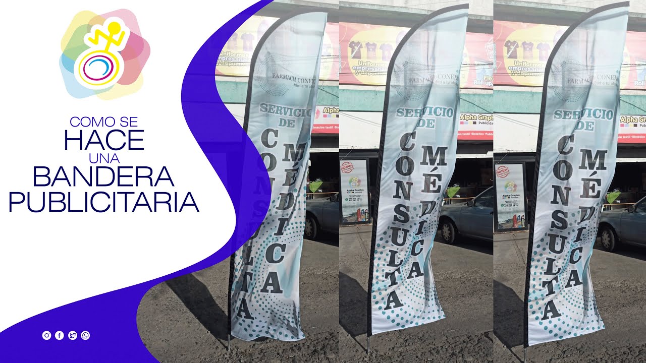Como se hace una bandera publicitaria 😀