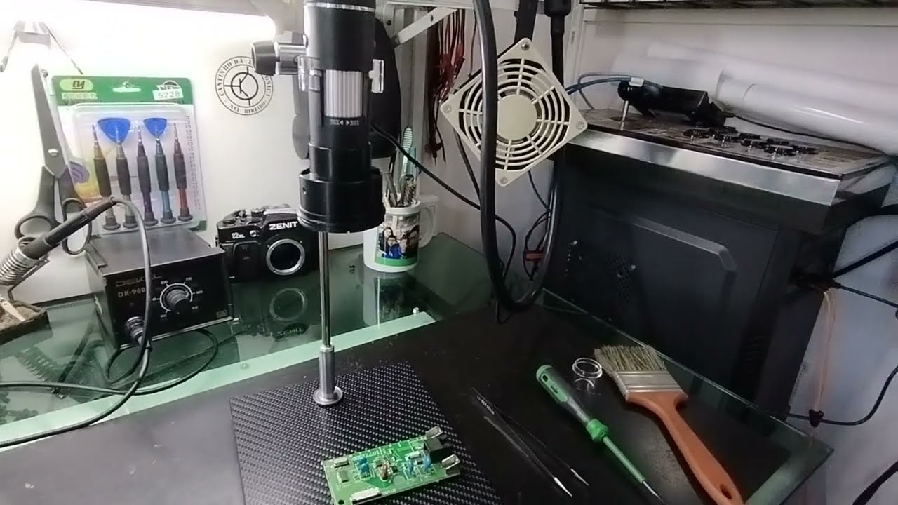 Melhorando o microscópio USB 500X para 1000X