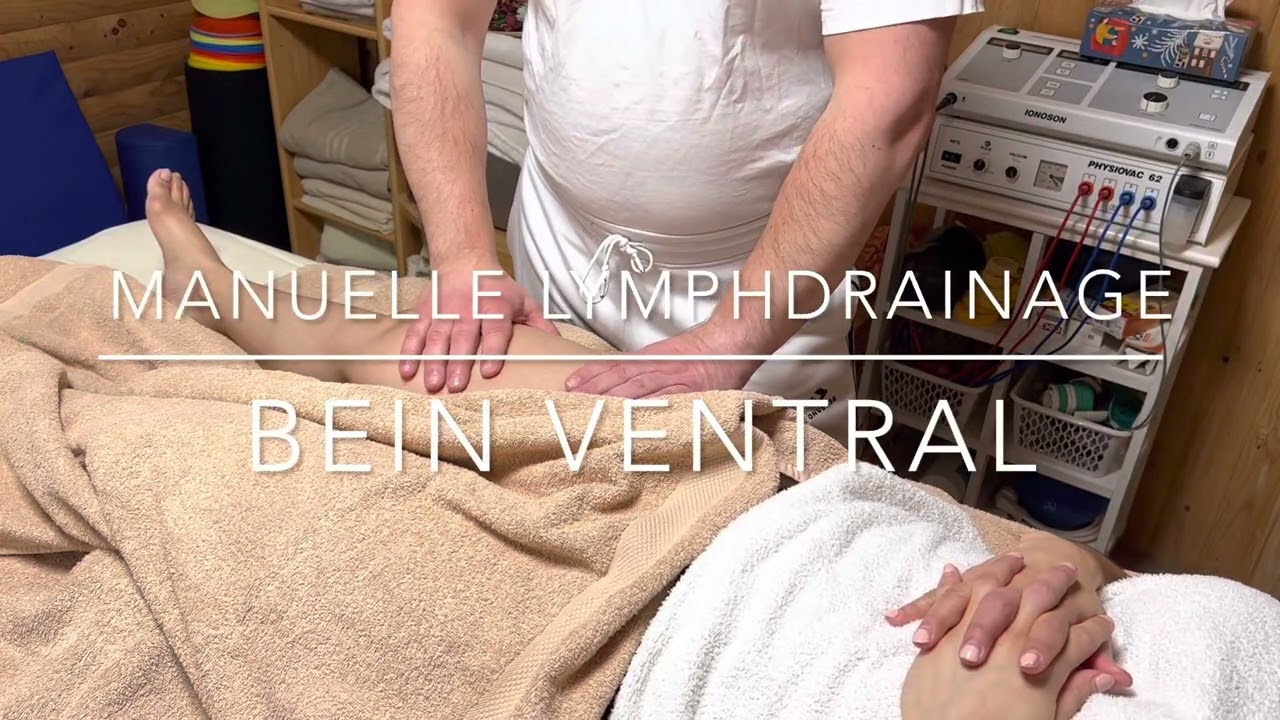 Manuelle Lymphdrainage. Bein ventral. Wladimir Los