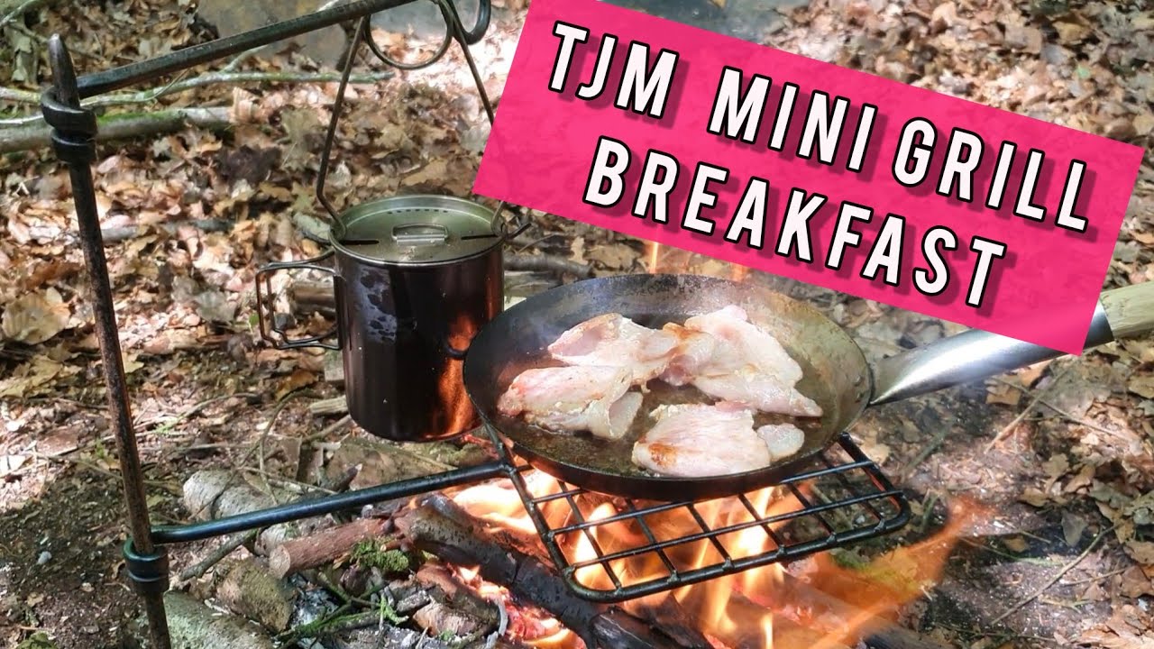 041 TJM mini grill breakfast in the woods