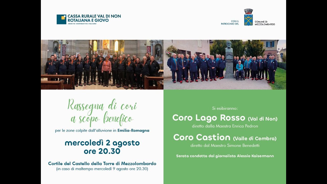 Mezzolombardo Rassegna di Cori a scopo Benefico