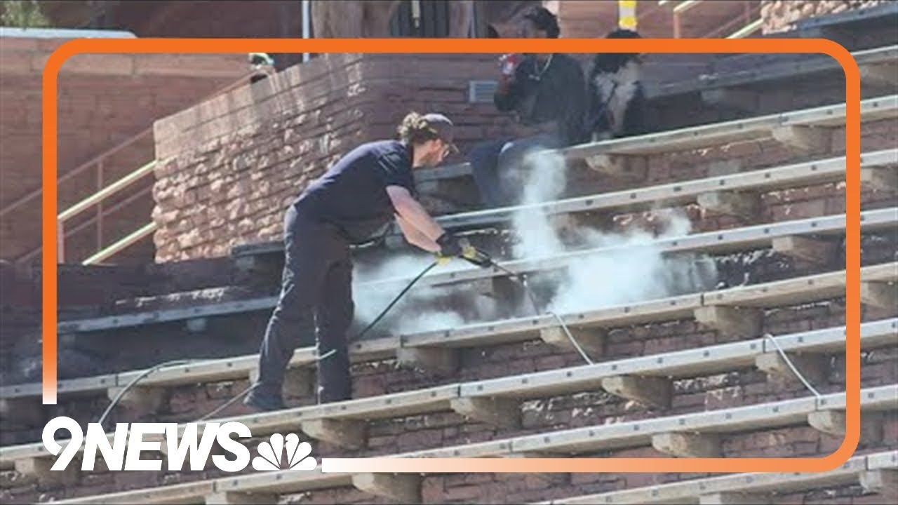 Denver music venue Red Rocks Amphitheatre gets a deep spring cleaning
