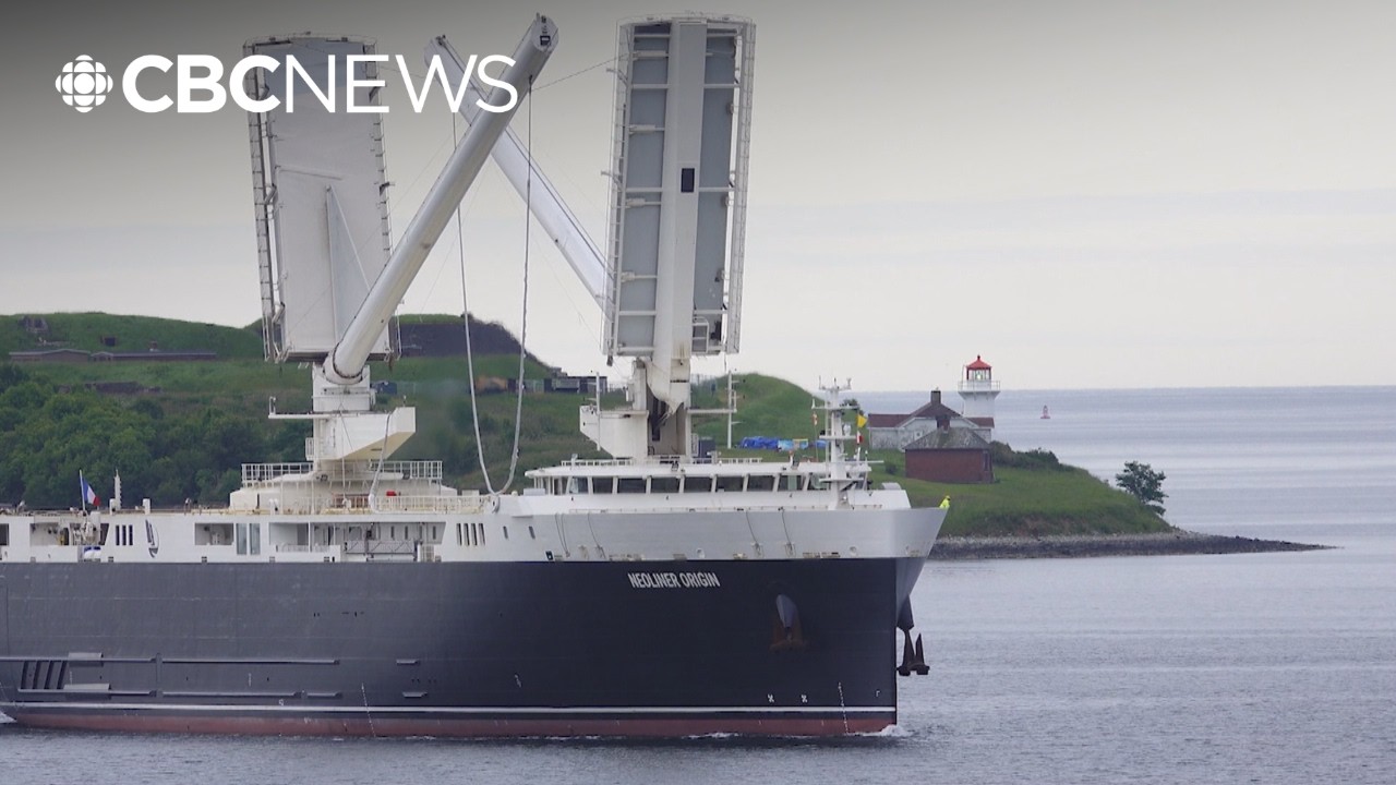 Unique high-tech sailing cargo ship makes 1st Canadian stop