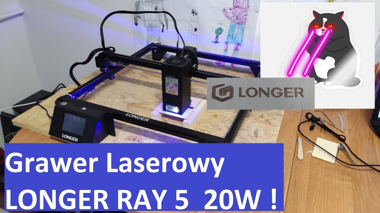 Grawer Laserowy Longer RAY 5 20W #diy #laser #longer