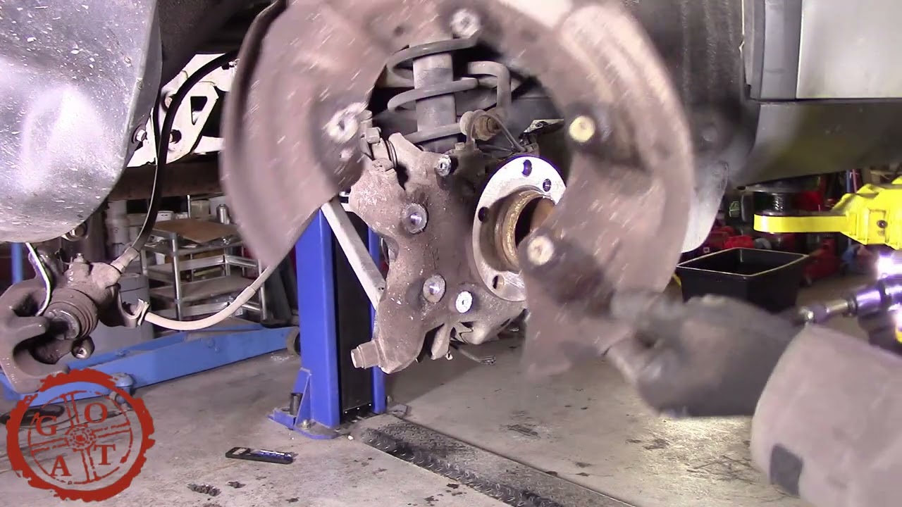 BMW MINI rear Wheel Bearing, brake disk, brake pads replacement（宝马迷你后轴承,刹车盘，刹车片更换）