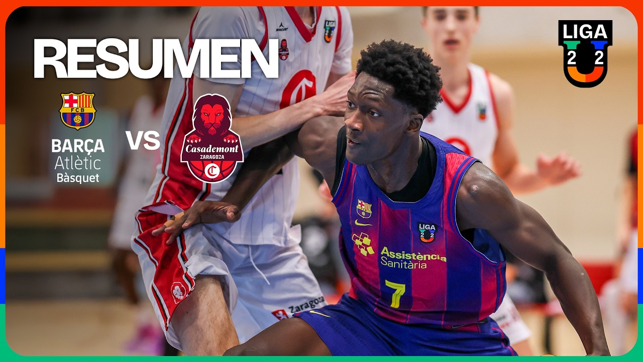 Bar&ccedil;a Atl&egrave;tic&nbsp;- Casademont Zaragoza&nbsp;RESUMEN U22 | Liga U 2025-26 Jornada 5 Fase 2