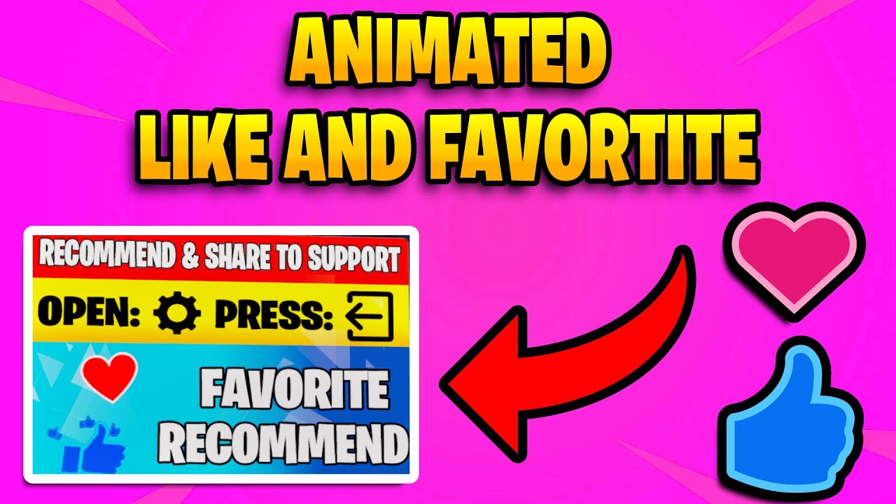 How to make Animated Like and Favorite in Fortnite Creative/UEFN 2025