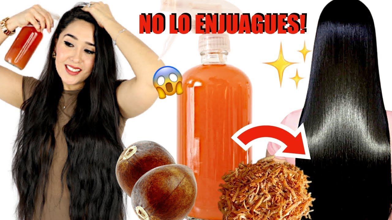 NO LO ENJUAGUES Y TU CABELLO NO DEJARA DE CRECER 😱 DETÉN LA CAÍDA DEL CABELLO Y CALVICIE✨❗️
