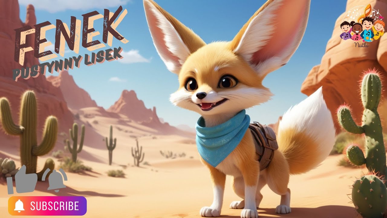 🦊 LISEK FENEK - urocza piosenka edukacyjna dla dzieci! 🏜️