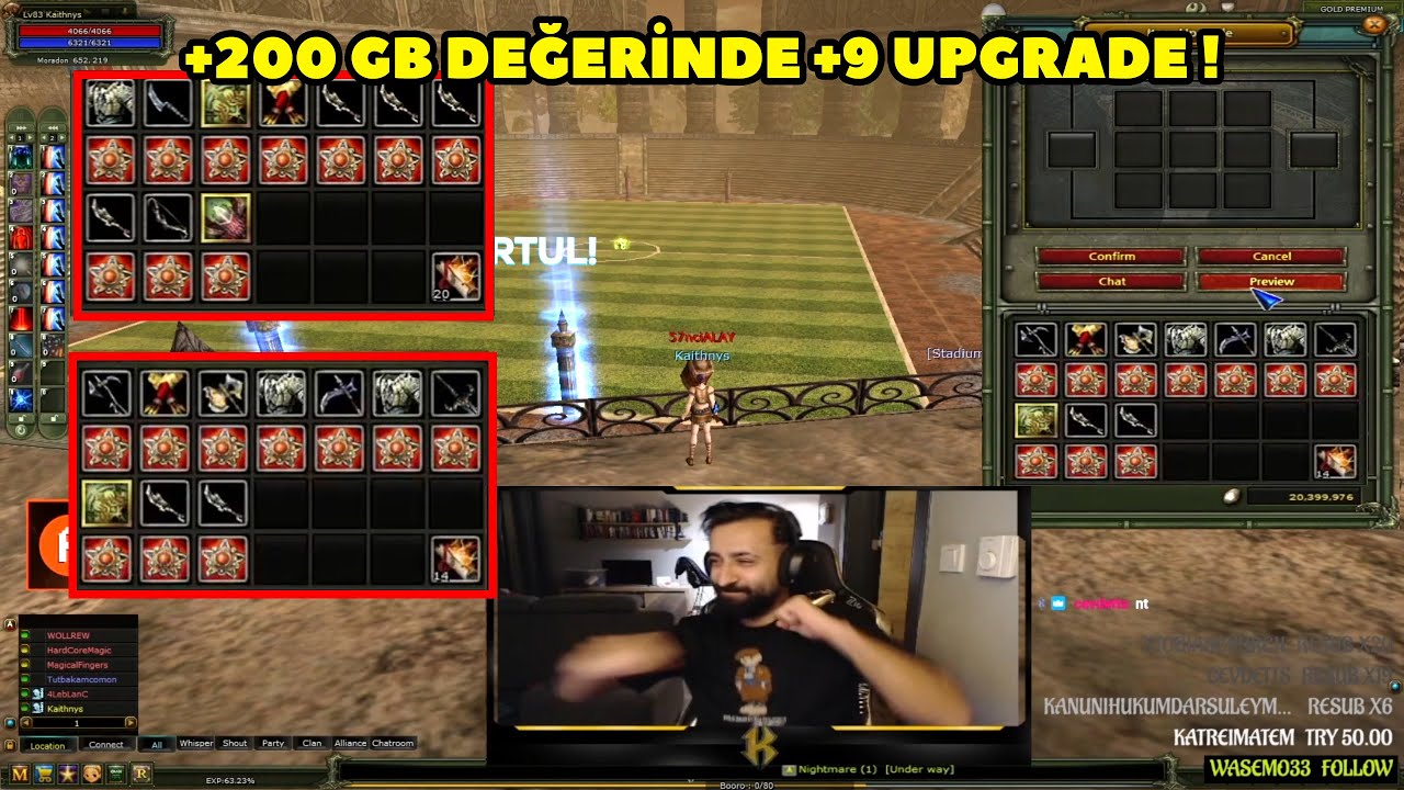 Kaithnys - (Agartha) 2 Günde Toplamda 200+ GB Değerinde Upgrade Yapıyor ! Knight Online