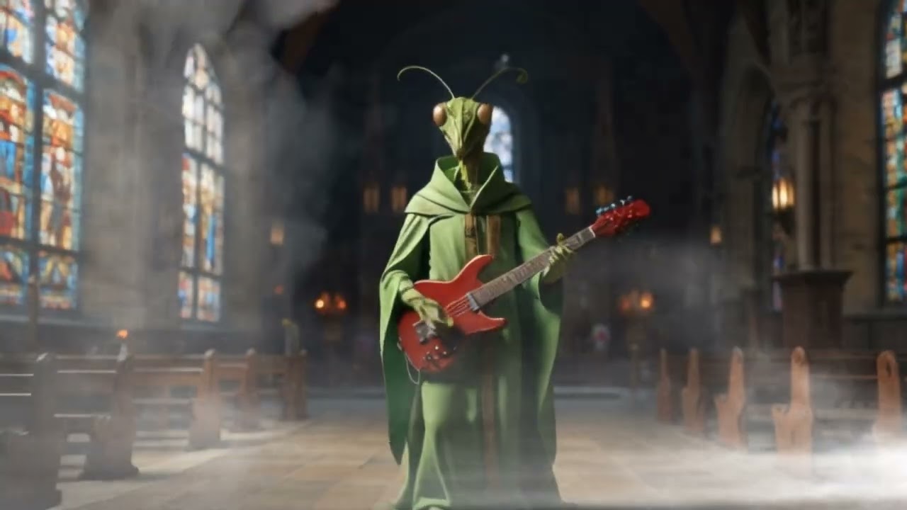 Praying Mantis Thrash to Original Metal Track 