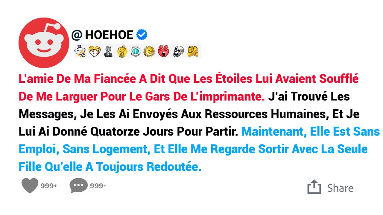 L’amie De Ma Fiancée A Dit Que Les Étoiles Lui Avaient Soufflé De Me Larguer Pour...