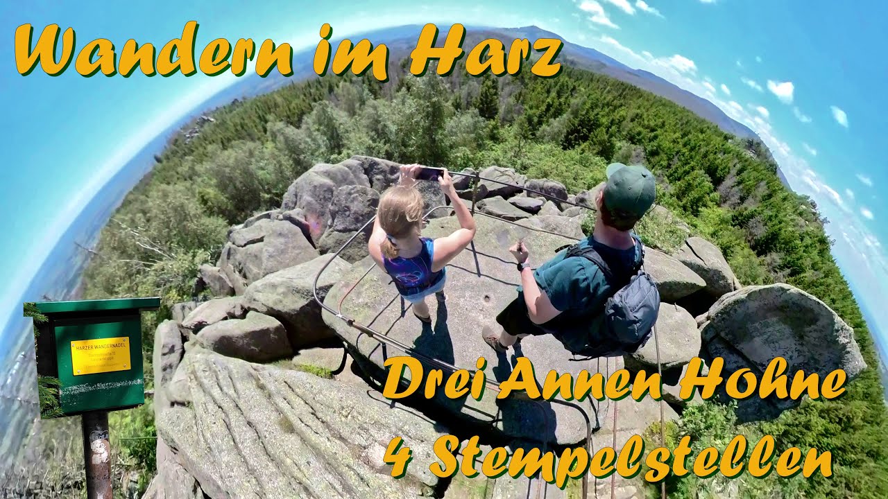 Wandern im Harz am Brocken / 4 Stempelstellen der Harzer Wandernadel bei Drei Annen Hohne