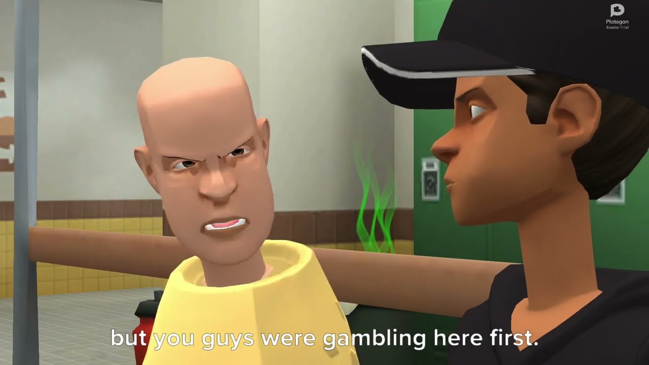 Fat Caillou gambles at school/suspended/grounded
