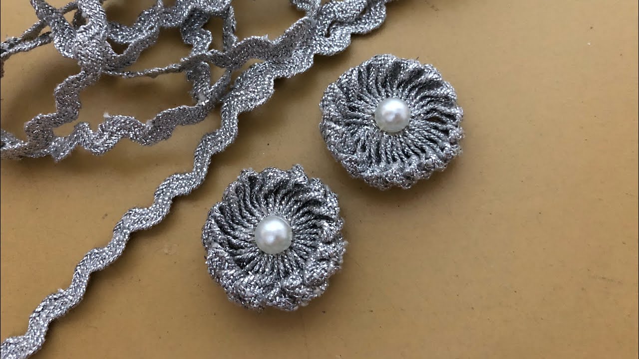 Rick Rack Flower Tutorial | How To Make Ric Rac Flower | Rickrack Trim Flower 