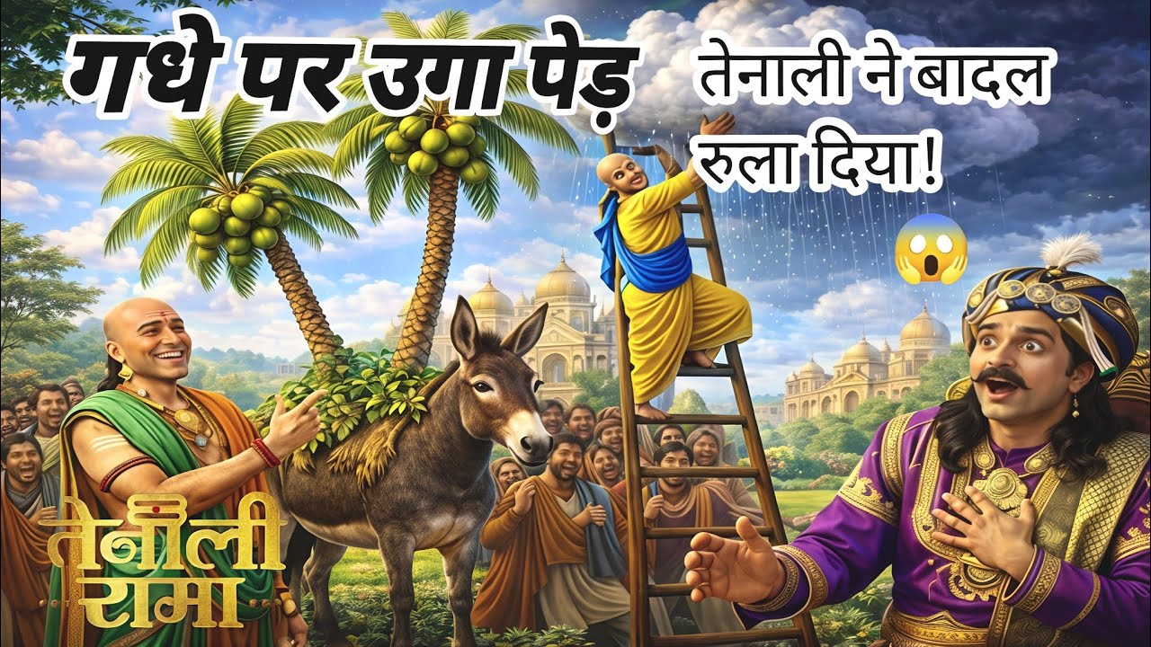 तेनाली राम ने बादल को रुला दिया | Tenali Rama Story | Hindi Story | Kids Moral Story | Funny Story