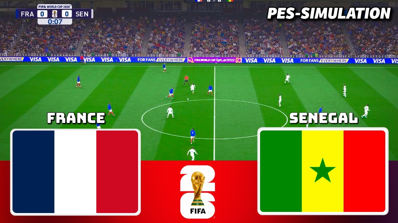 FRANCE vs SENEGAL | FIFA World Cup 2026 | PES 21 Simulation