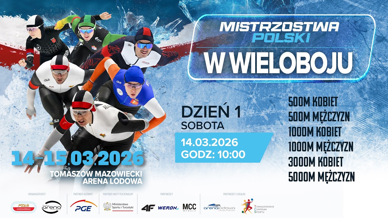 Mistrzostwa Polski w wieloboju/wieloboju sprinterskim - Tomaszów Maz. / LIVE / Dzień 1 [14.03.2026]