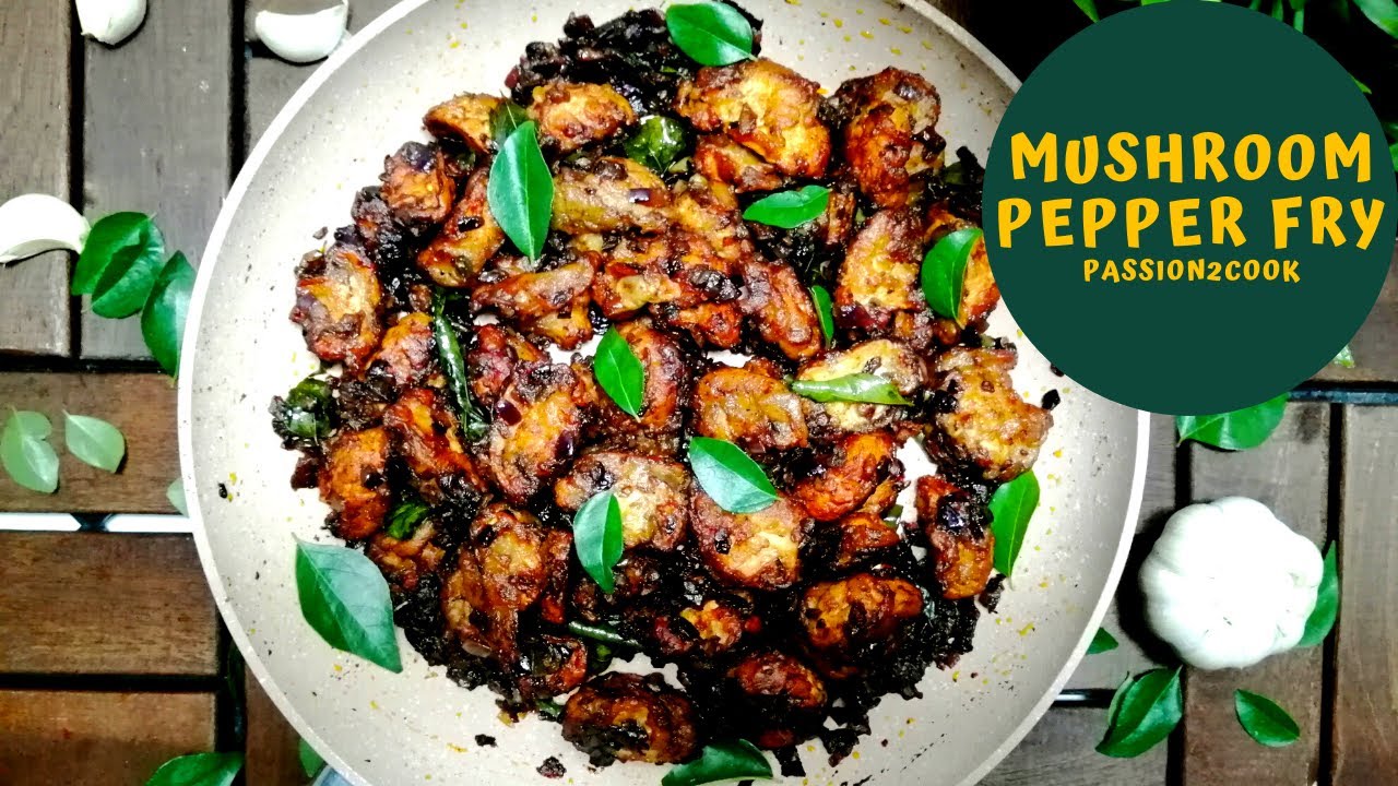 Mushroom Pepper Fry | Restaurant style Mushroom recipe | Pepper Mushroom