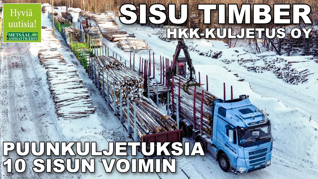 Hyviä uutisia! EXTRA - HKK-Kuljetus Oy - Puunkuljetuksia kymmenen SISU Timberin voimin