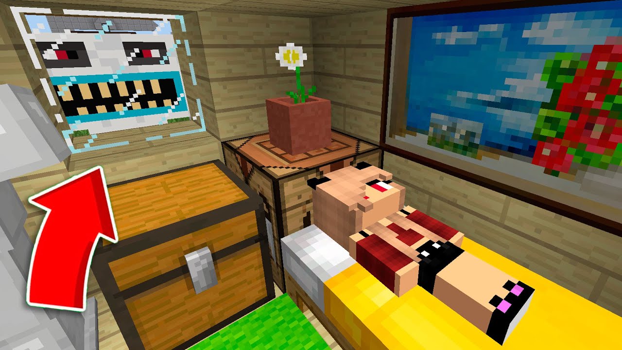 КТО НАПУГАЛ МАШКУ В 3 ЧАСА НОЧИ В МАЙНКРАФТ ! Алексбой Minecraft