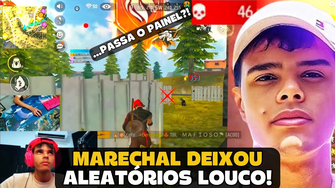 MARECHAL DEIXOU OS ALEATORIOS IMPRESSIONADO COM A SUA SENSI NA RANK! FREE FIRE - MARECHAL HIGHLIGHTS