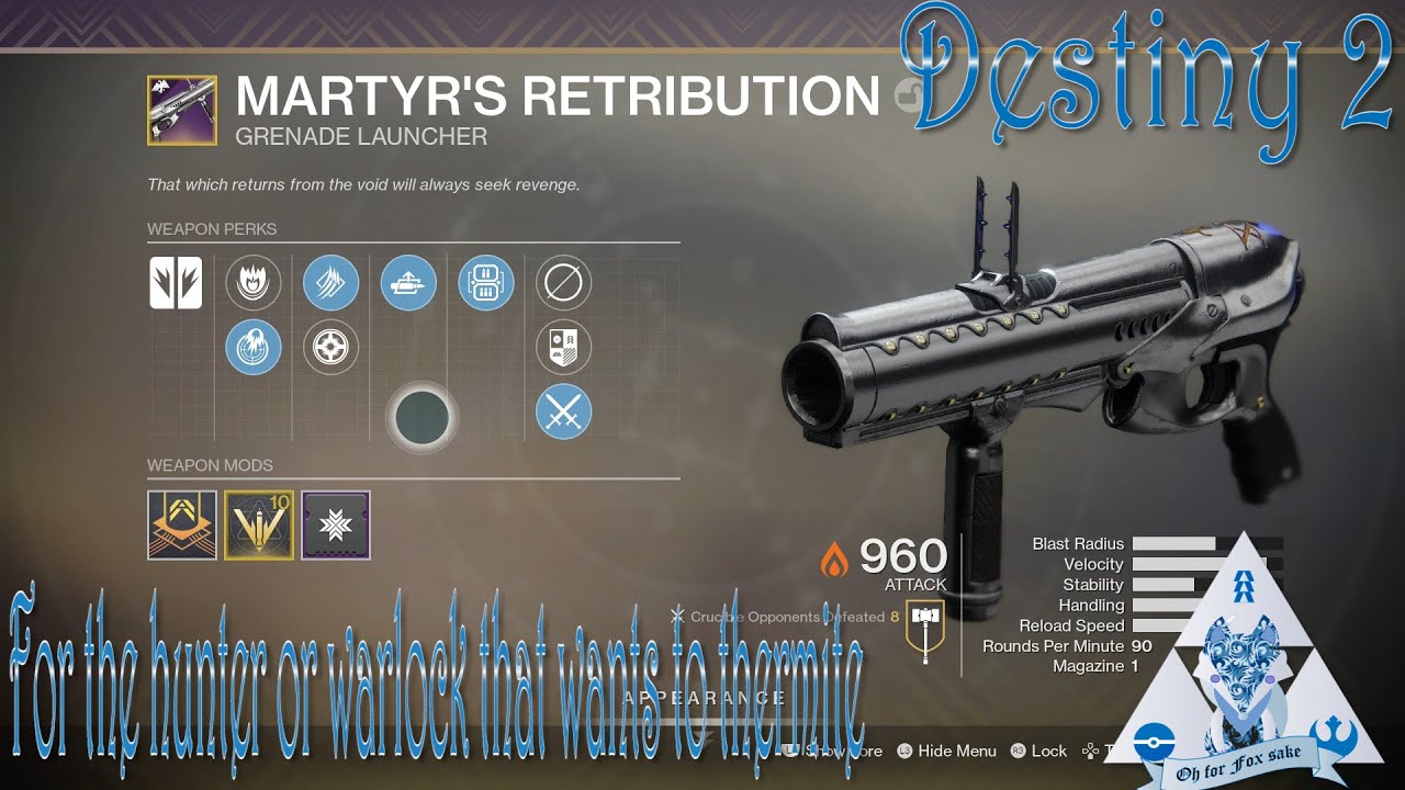 Destiny 2 Martyr's Retribution - You Need A Quick Access Sling