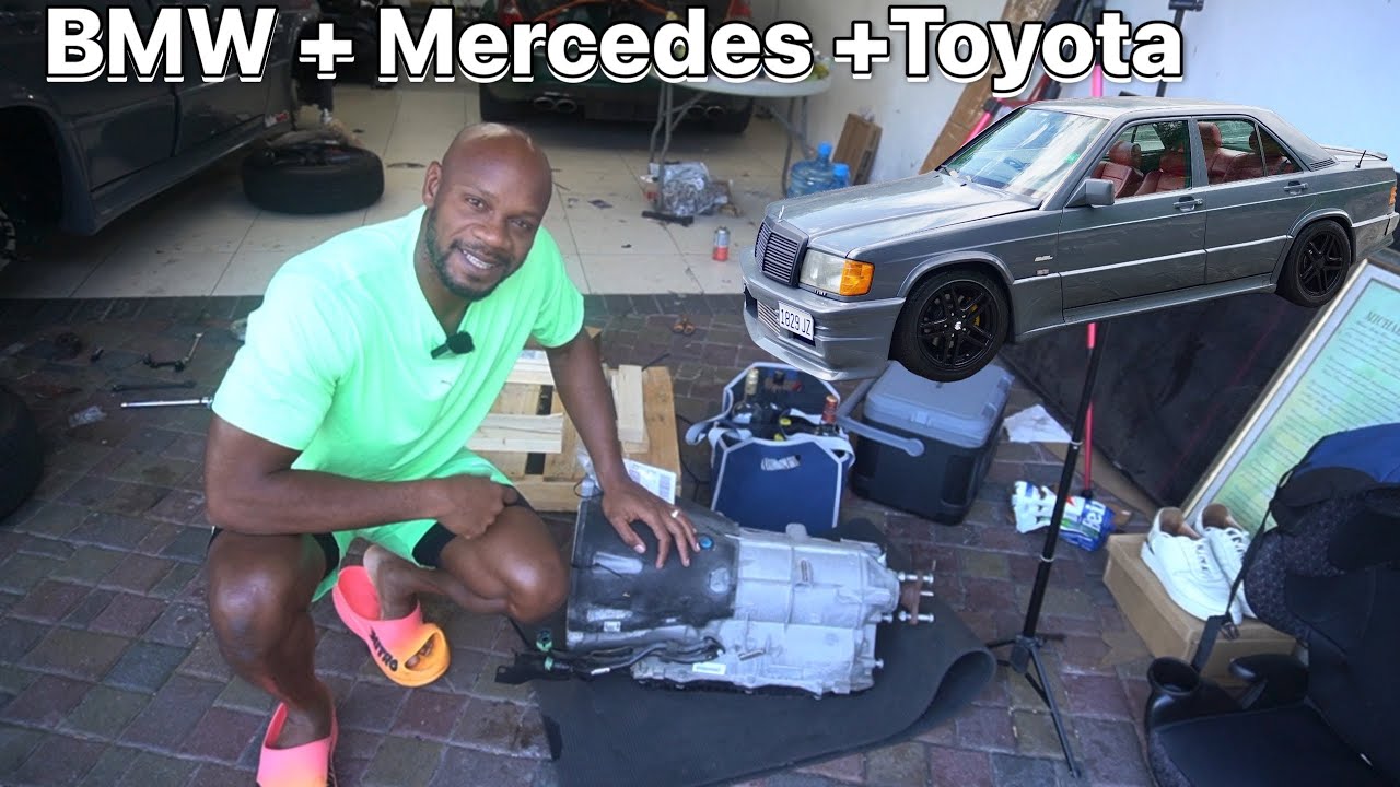 Building the worlds  first BMW 8hp ZF transmission and Toyota 1jz swap 190E Benz #part1