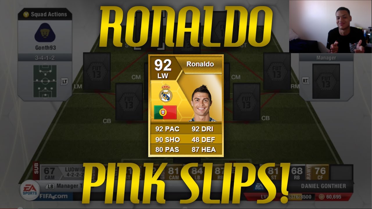 RONALDO LIVE PINK SLIPS!! Vs RossiHD - FIFA 13 Ultimate Team