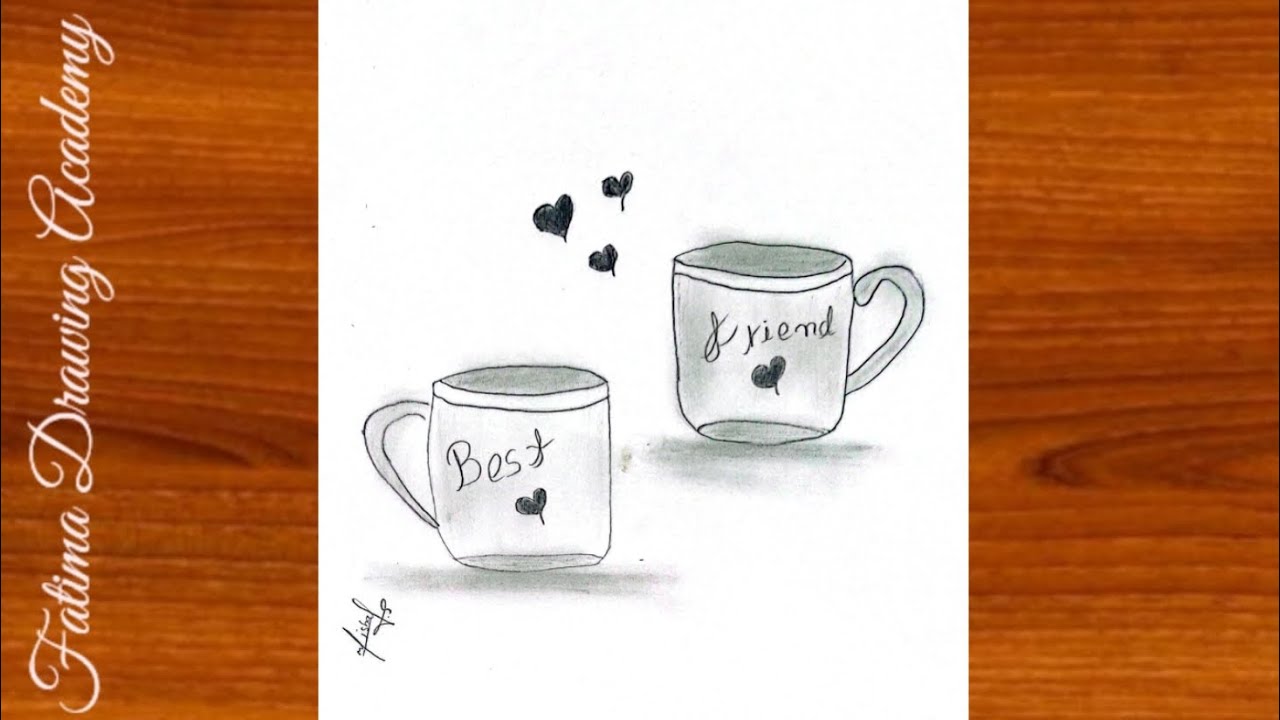 Best Friend Love Drawing ❤️ Simple Art