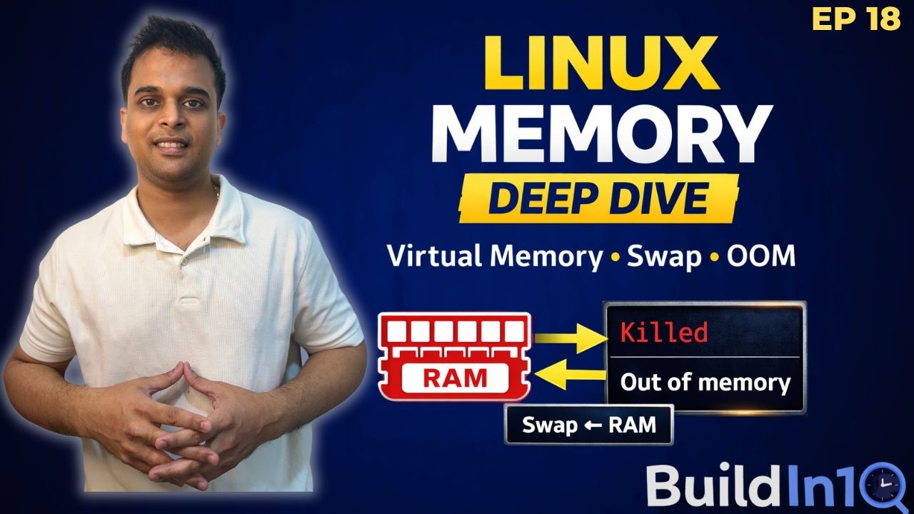 Linux Memory Management Deep Dive: Virtual Memory, Swap & OOM Killer | Linux Course – Ep 18