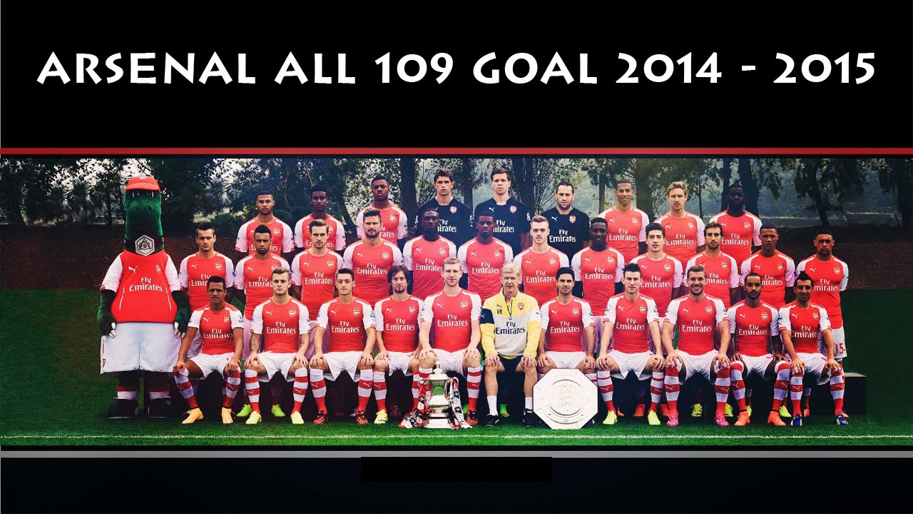 Arsenal  All 109 Goals 2014/2015