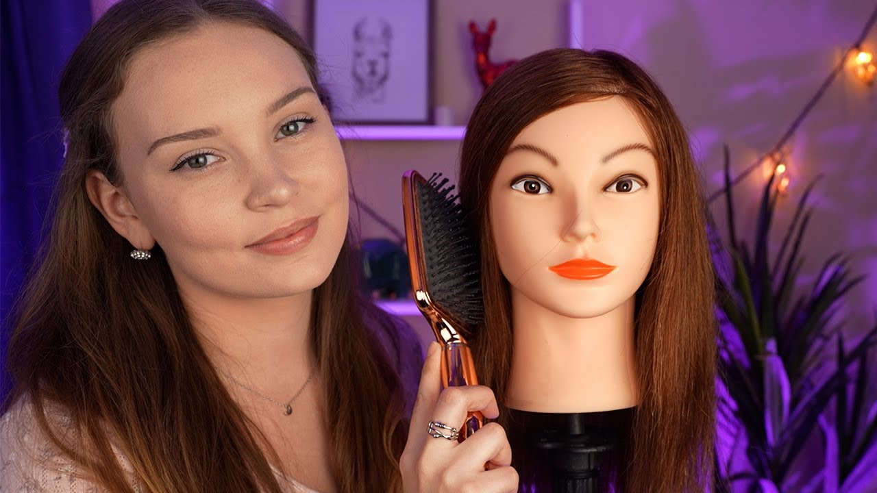 ASMR Tingly Hairplay - Brushing, Scalp Massage, Haircut (No Talking)
