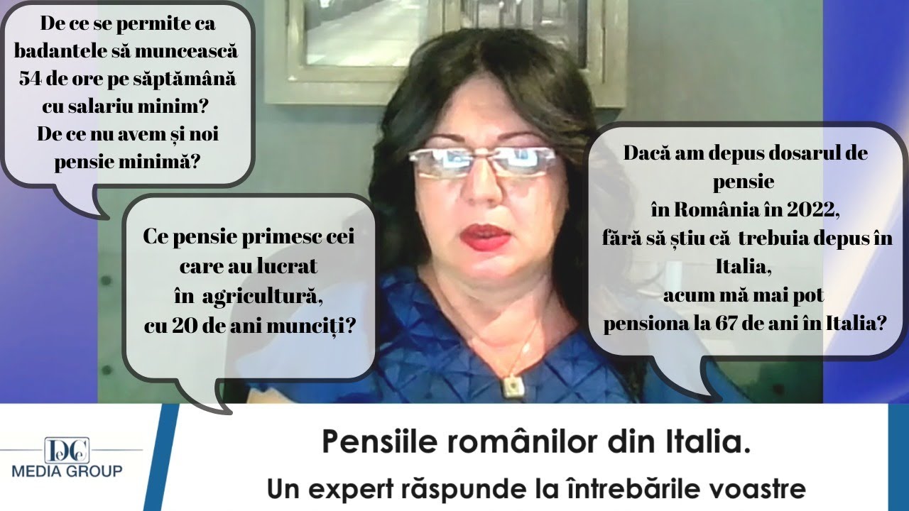 Pensiile românilor din Italia. Un expert răspunde la întrebările voastre