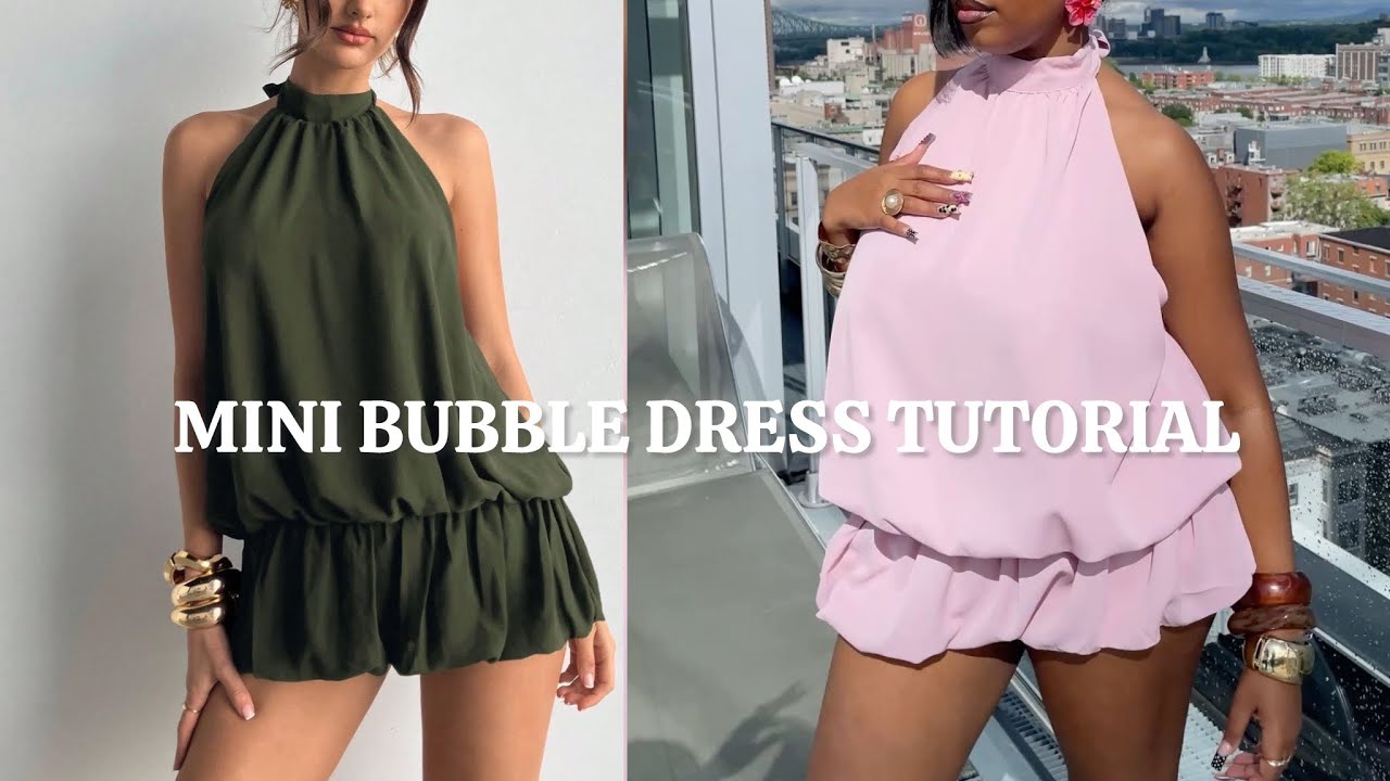 How to Sew a Mini Bubble Dress | Step-by-Step Sewing Tutorial for Beginners