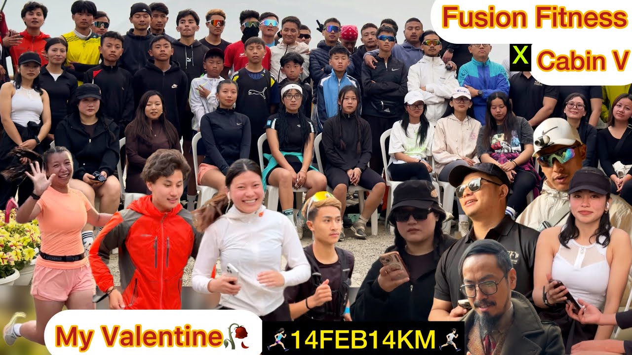 Marathon with my Valentine 🥀 14FEB14KM | Fusion Fitness x Cabin V
