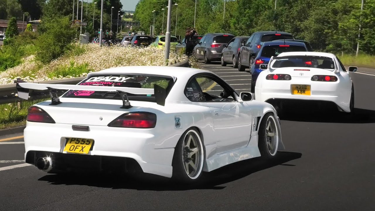 4,000 Modified Cars Cause CHAOS Arriving at a Car Show!
