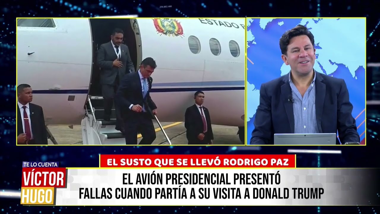 FALLAS EN EL AVIÓN PRESIDENCIAL OBLIGAN A RODRIGO PAZ A VIAJAR EN VUELO COMERCIAL A EE.UU.