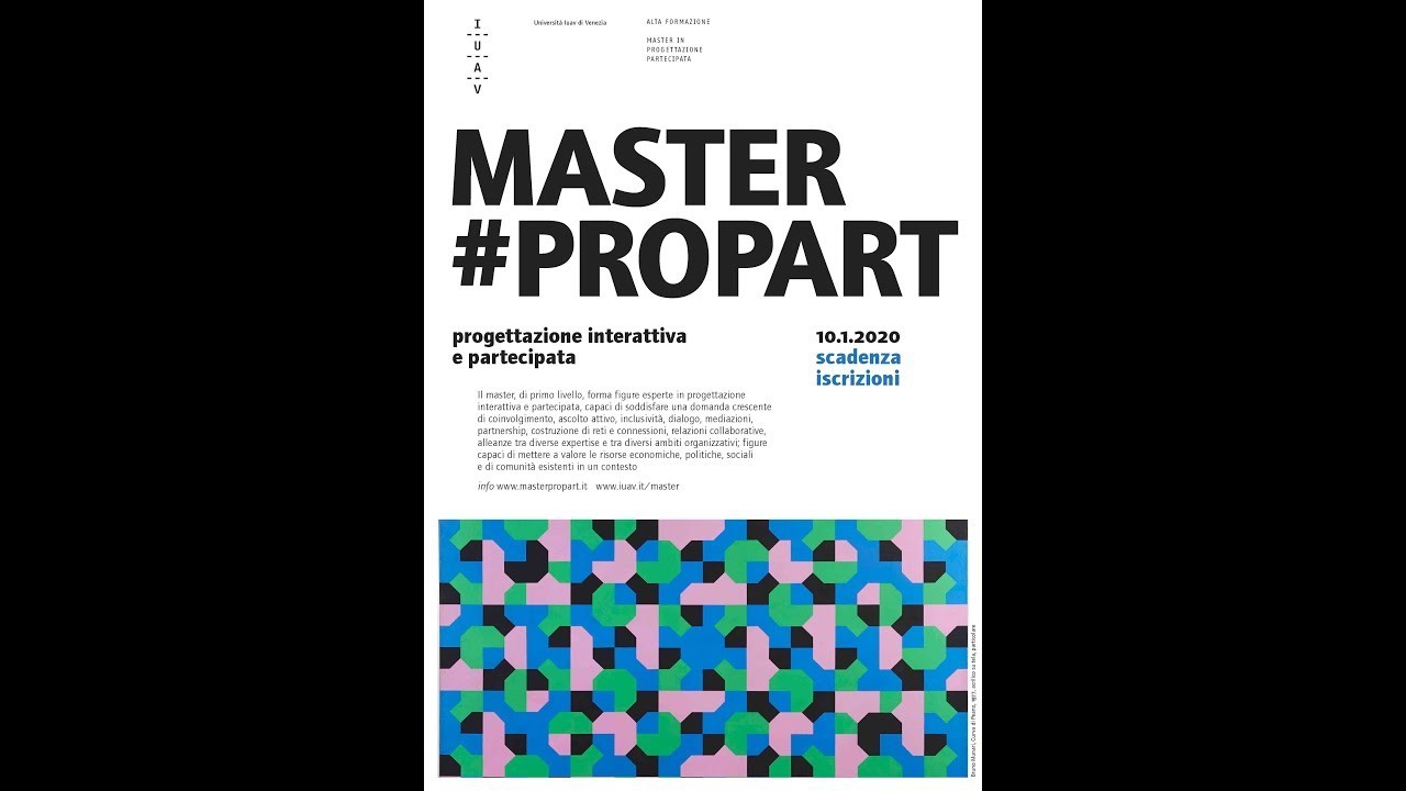 PROPART – il master Iuav in progettazione partecipata si presenta