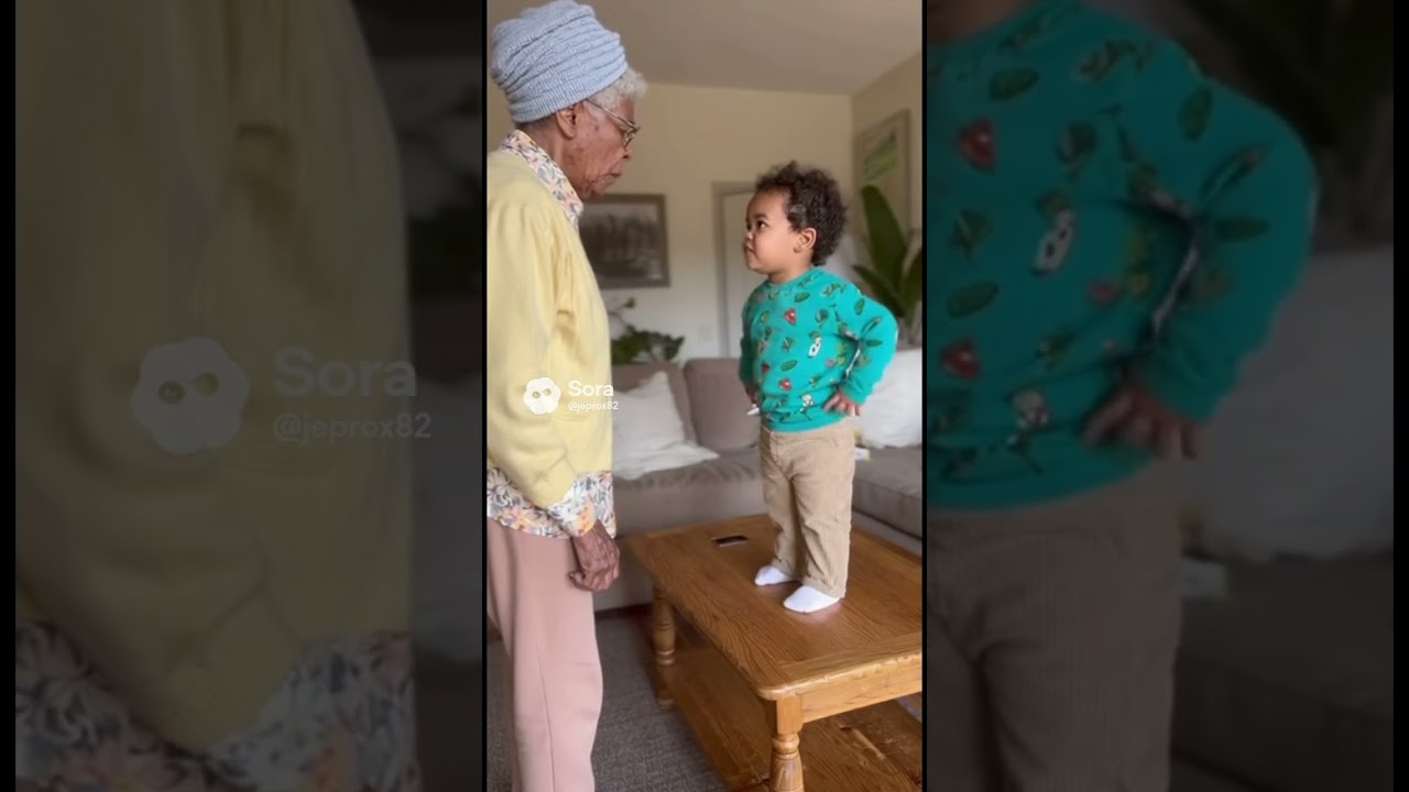 Toddler talks back to Grandma. #funny #comedy #entertainment #laugh #humor #jokes